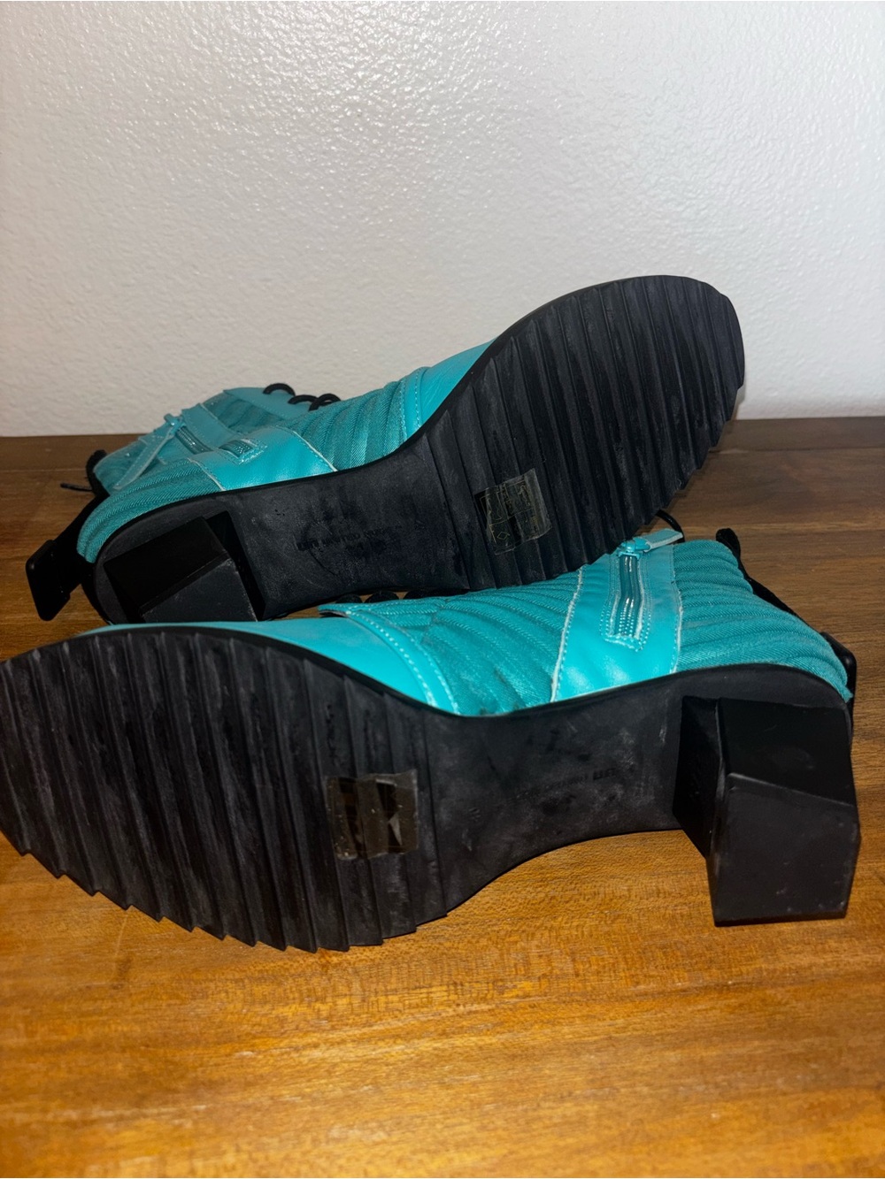 United nude Teal Lace-Up Ankle Boots for Women - Picture 5 of 7
